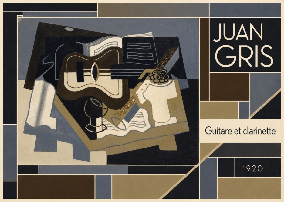 Juan Gris Guitare Et Clarinette No5 - Póster