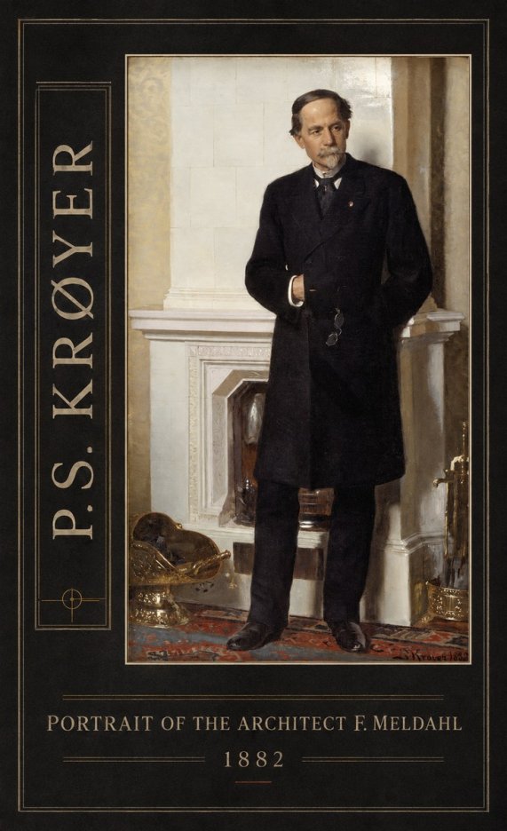 P.S. Krøyer Portrait of the Architect F. Meldalh No4 - Póster