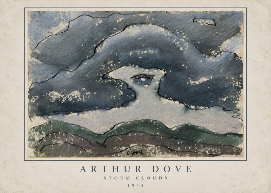 Arthur Dove Storm Clouds No3 - Póster