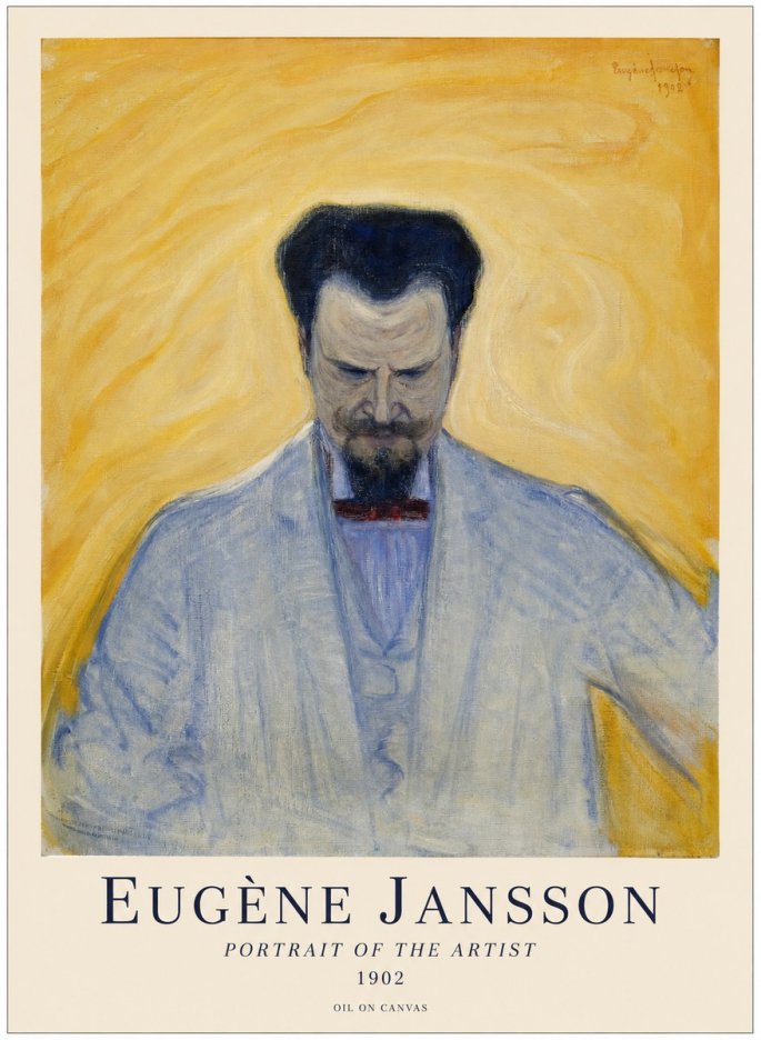 Eugène Jansson Portrait of the Artist II No1 - Póster