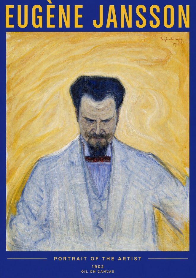 Eugène Jansson Portrait of the Artist II No2 - Póster