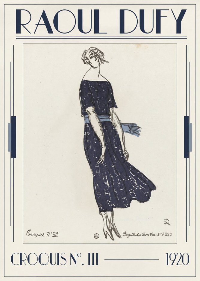 Raoul Dufy Croquis N°. Iii No1 - Póster