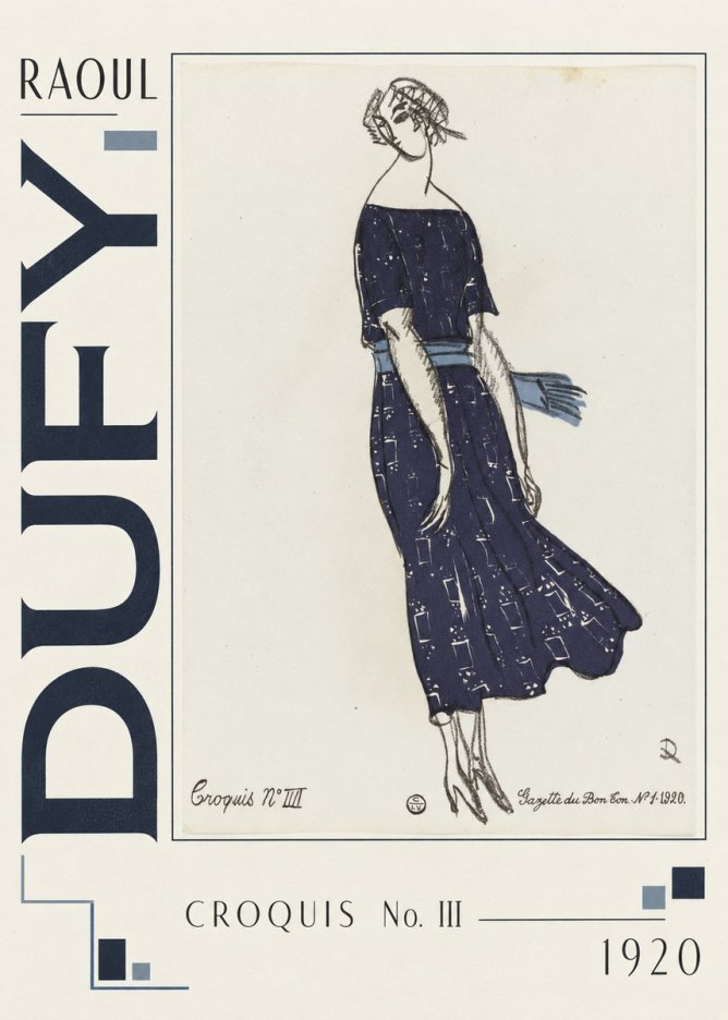 Raoul Dufy Croquis N°. Iii No3 - Póster