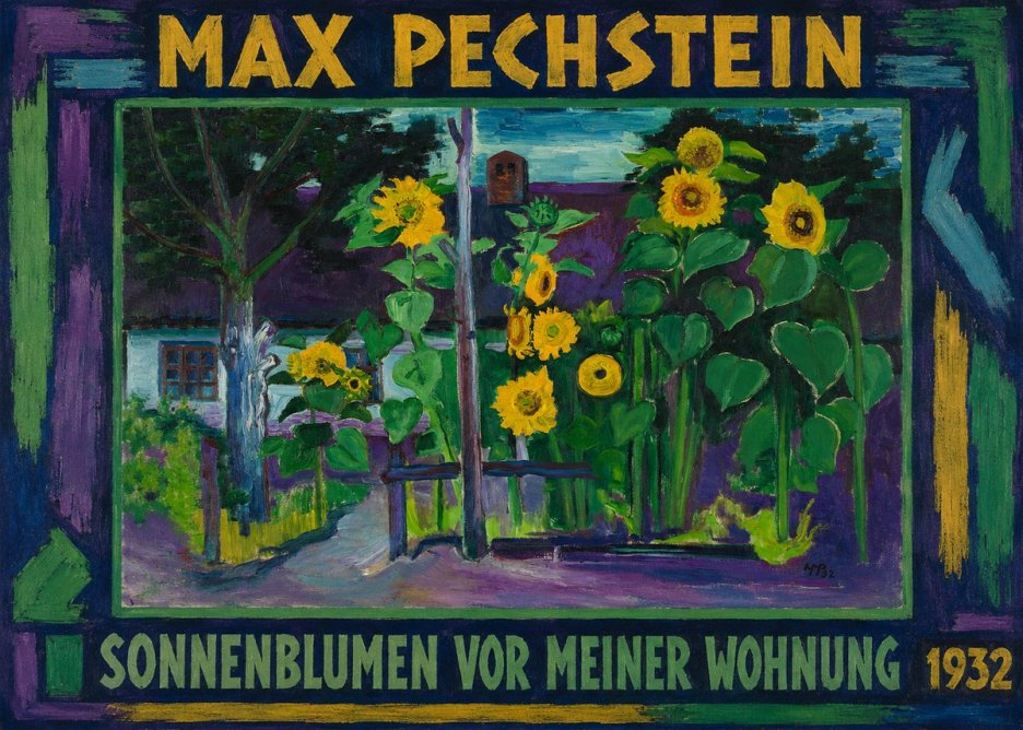 Max Pechstein Sonnenblumen Vor Meiner Wohnung No1 - Póster