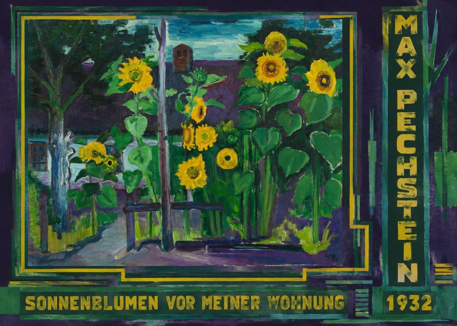Max Pechstein Sonnenblumen Vor Meiner Wohnung No3 - Póster