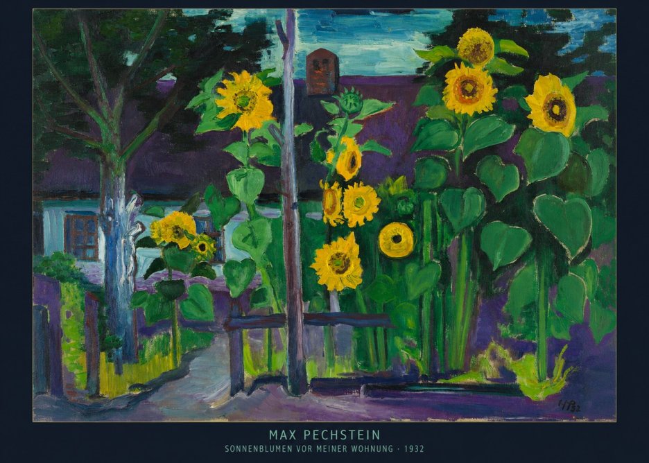 Max Pechstein Sonnenblumen Vor Meiner Wohnung No6 - Póster