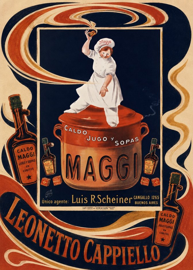 Leonetto Cappiello Maggi No6 - Póster