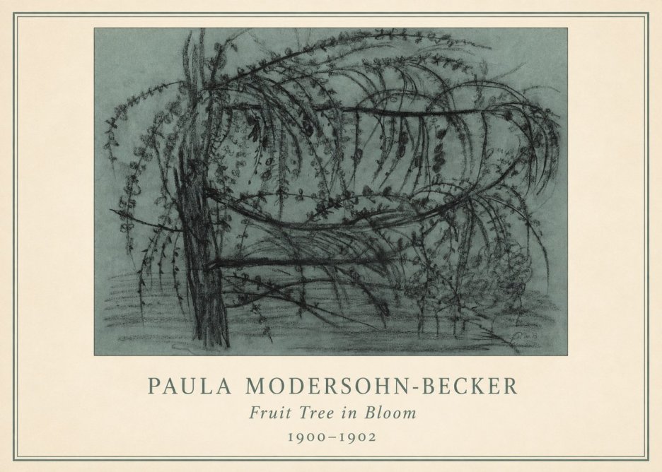 Paula Modersohn-Becker Fruit Tree in Bloom No3 - Póster