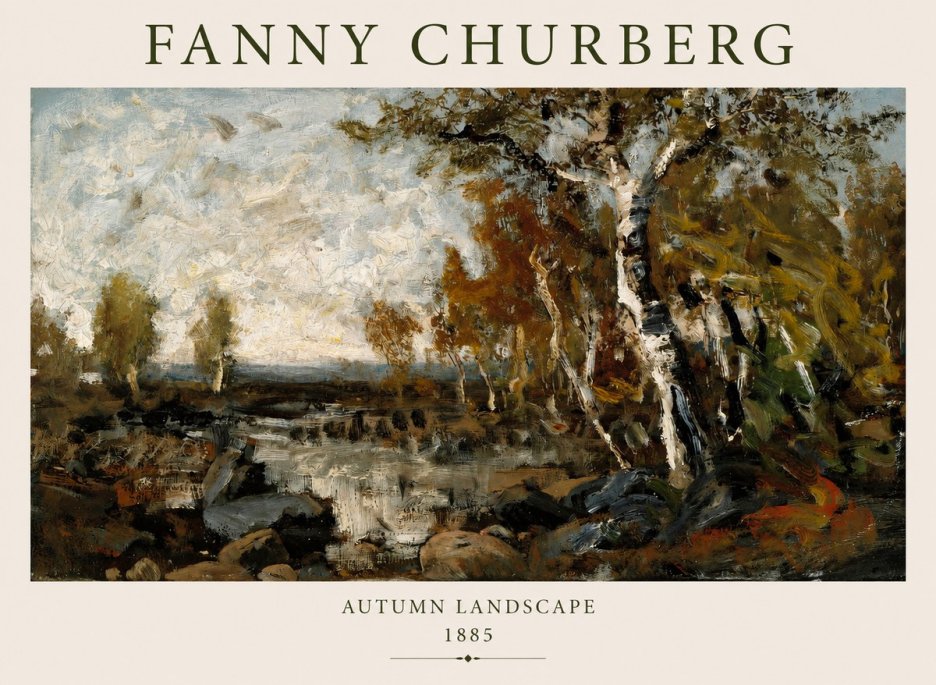 Fanny Churberg Autumn Landscape No1 - Póster
