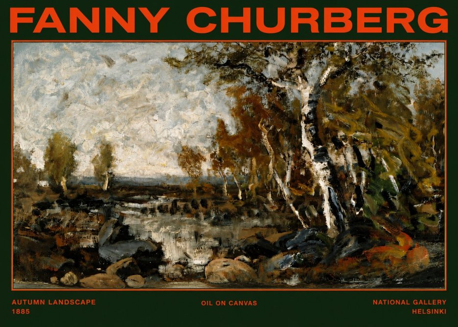 Fanny Churberg Autumn Landscape No2 - Póster