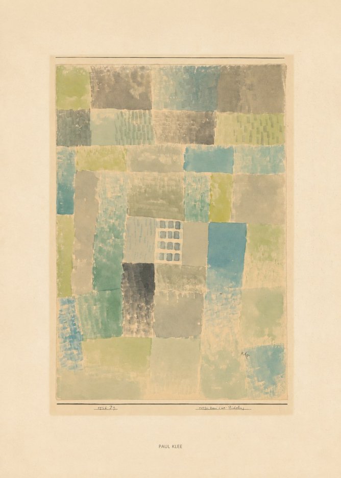 Paul Klee Erstes Haus Einer Siedelung No6 - Póster