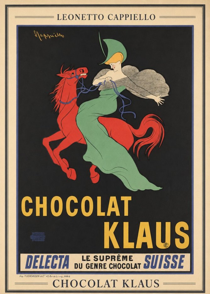 Leonetto Cappiello Chocolat Klaus III No3 - Póster
