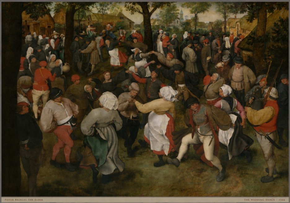 Pieter Bruegel The Wedding Dance II No5 - Póster