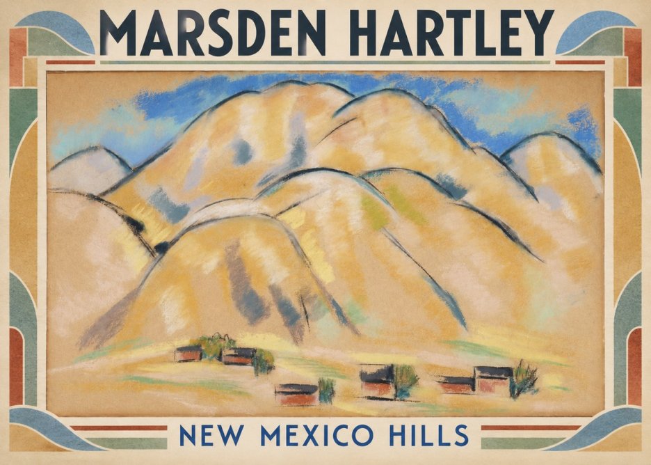 Marsden Hartley New Mexico Hills No1 - Póster