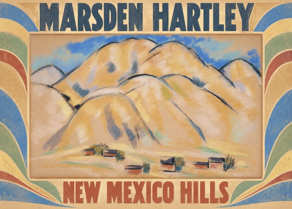 Marsden Hartley New Mexico Hills No5 - Póster
