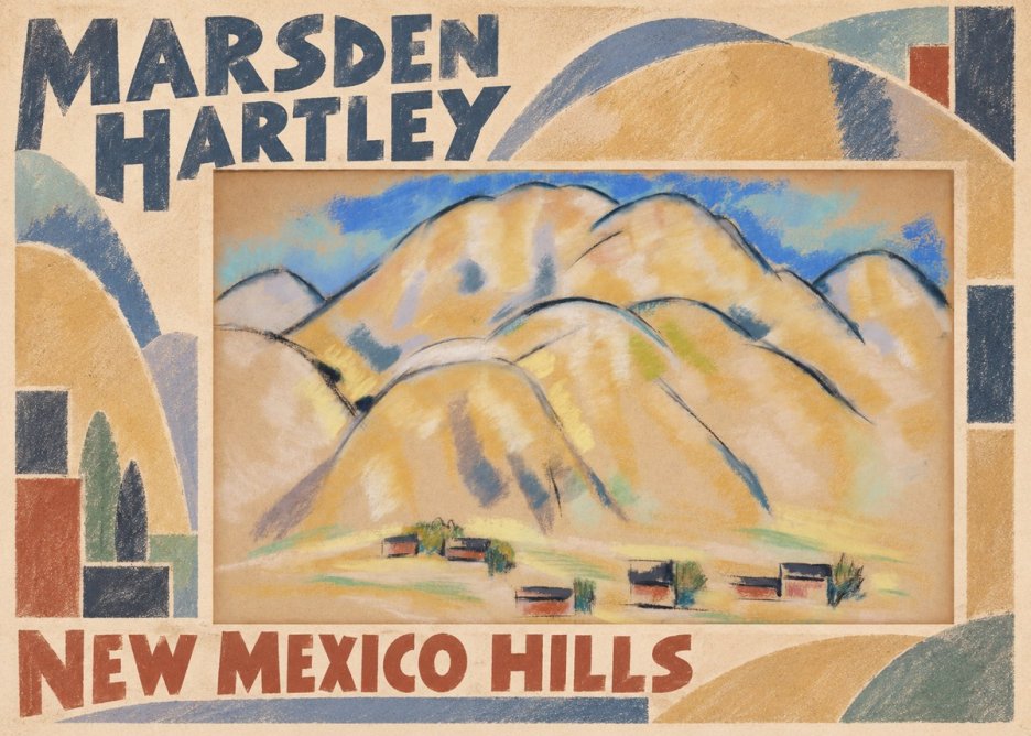 Marsden Hartley New Mexico Hills No6 - Póster