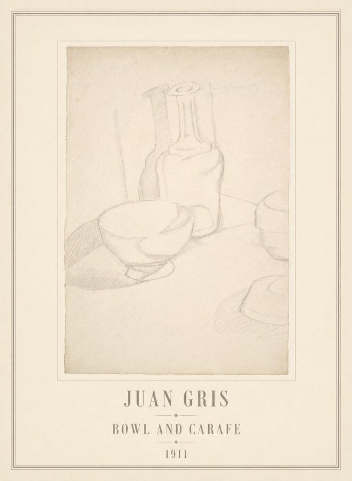 Juan Gris Bowl and Carafe No6 - Póster