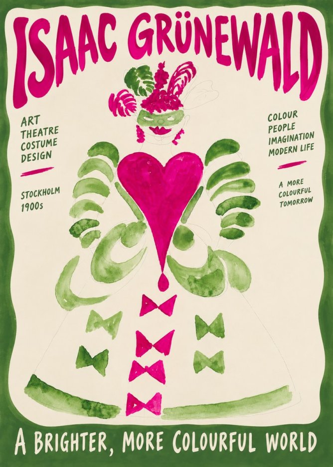 Isaac Grünewald Costume Design XVI No6 - Póster