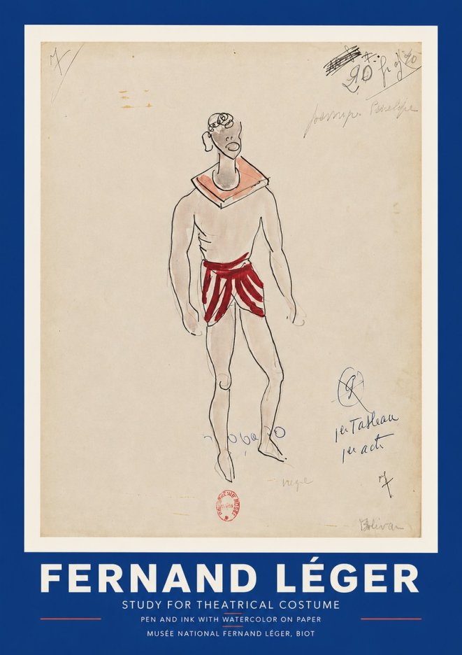 Fernand Léger Study for Theatrical Costume No3 - Póster