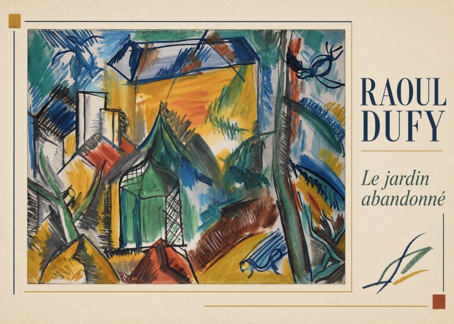 Raoul Dufy Le Jardin Abandonné No2 - Póster