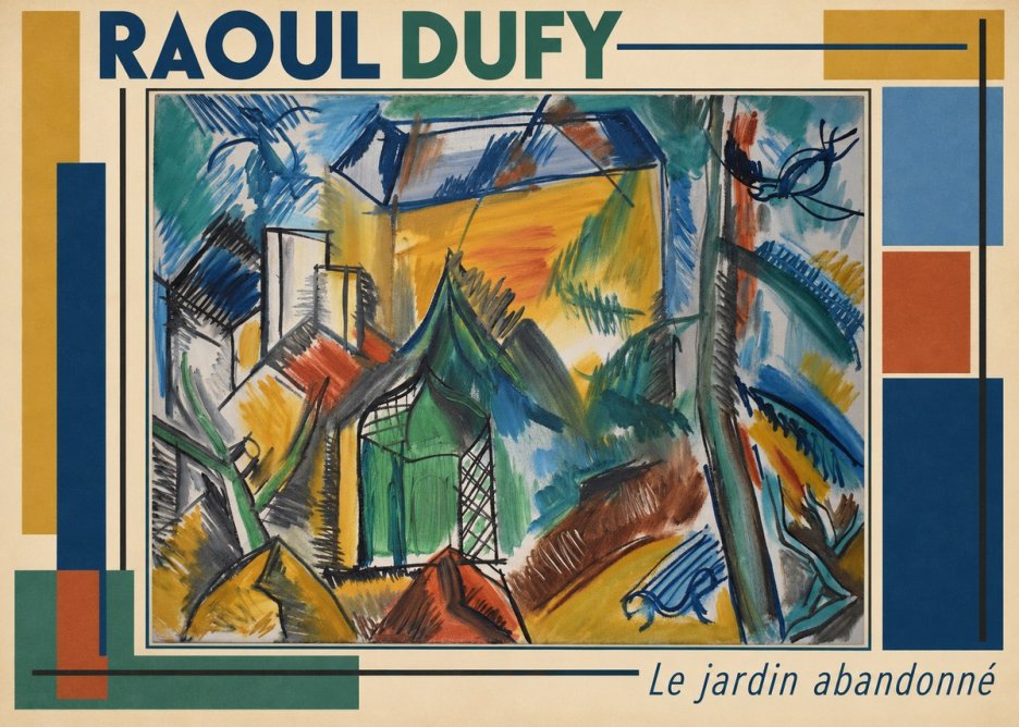 Raoul Dufy Le Jardin Abandonné No3 - Póster