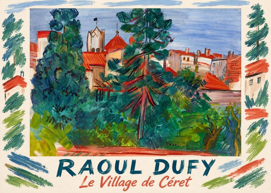 Raoul Dufy Le Village De Céret No1 - Póster