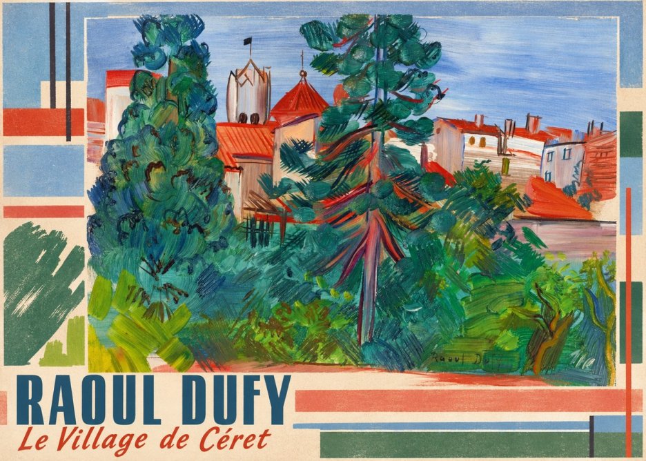 Raoul Dufy Le Village De Céret No3 - Póster