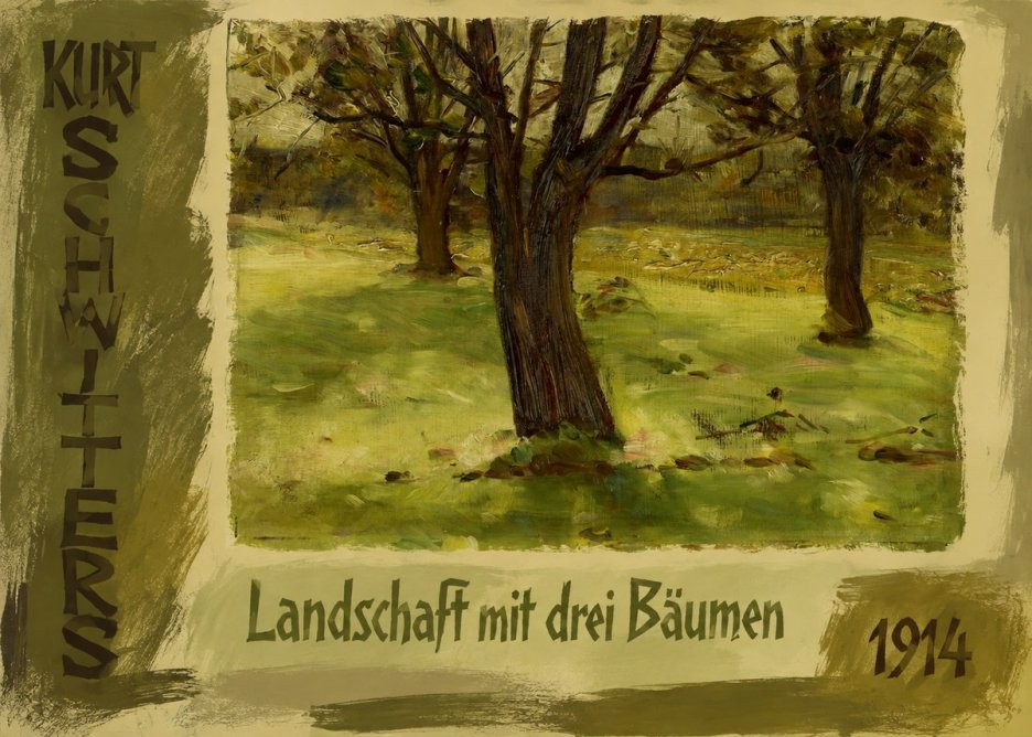 Kurt Schwitters Landschaft Mit Drei Bäumen No3 - Póster
