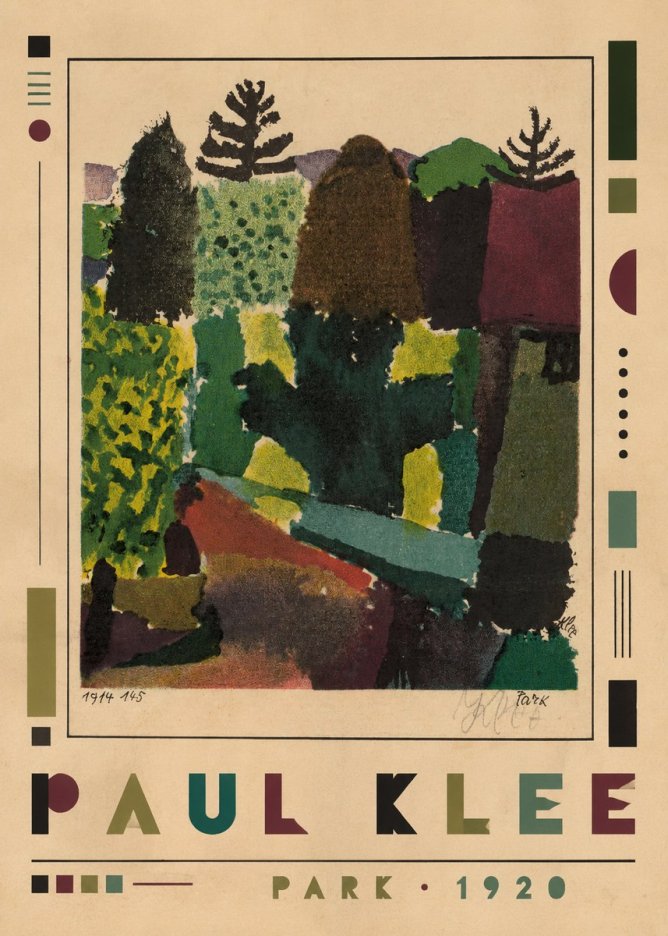 Paul Klee Park II No1 - Póster