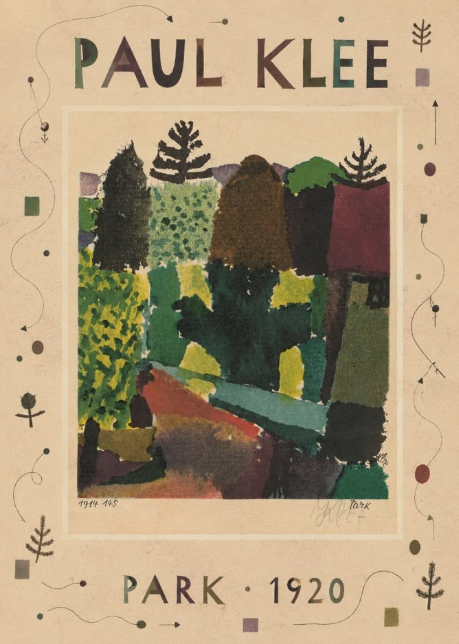 Paul Klee Park II No4 - Póster