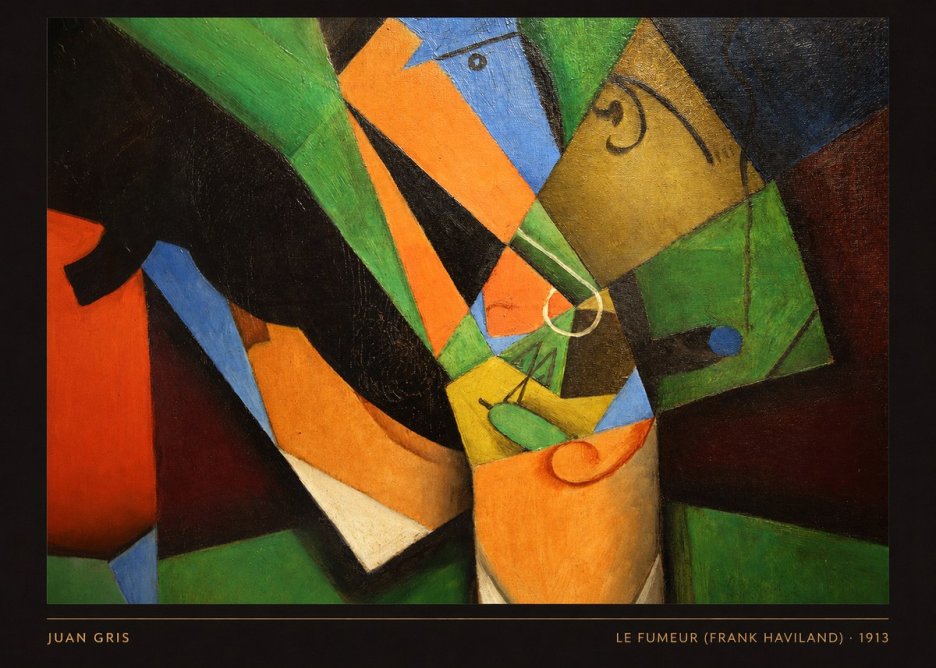 Juan Gris Le Fumeur (Frank Haviland) No6 - Póster