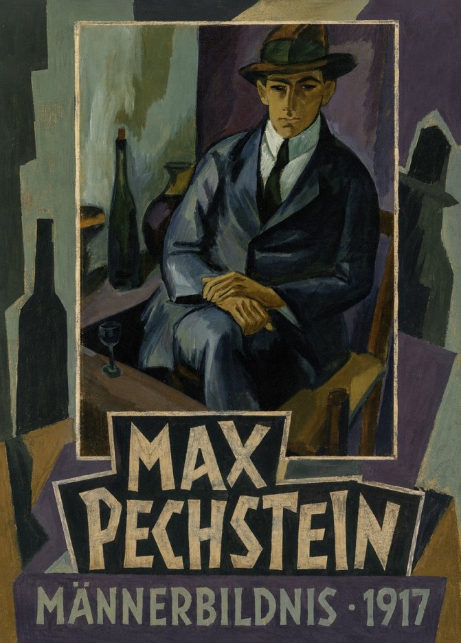 Max Pechstein Männerbildnis • 1917 No5 - Póster