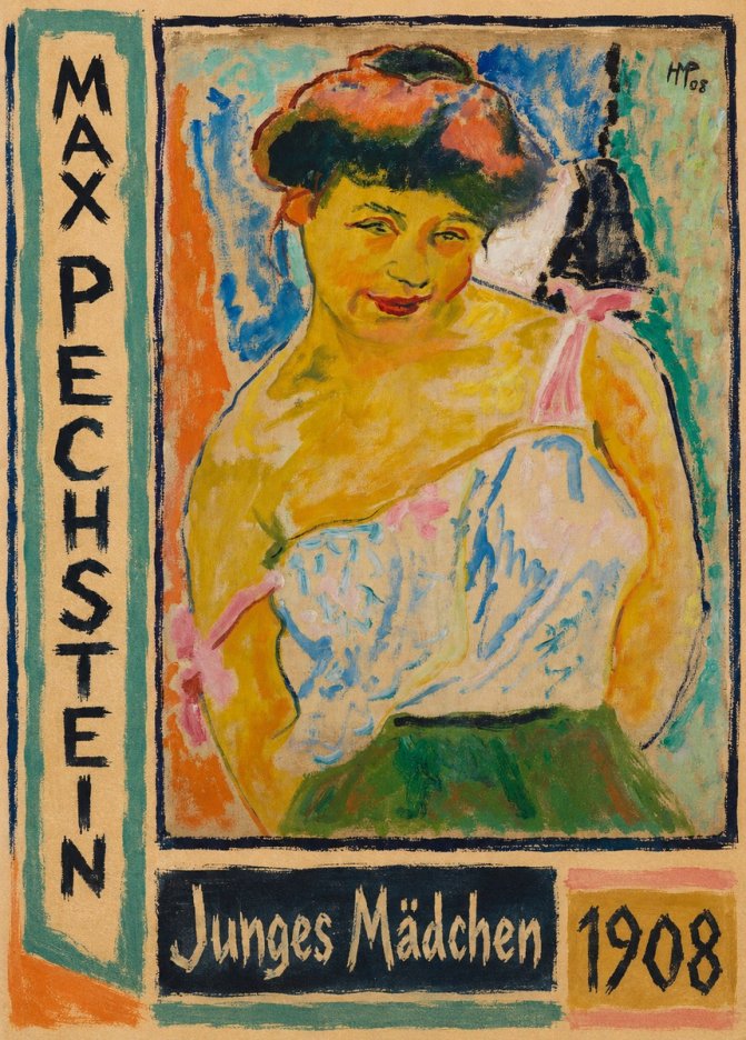 Max Pechstein Junges Mädchen No3 - Póster