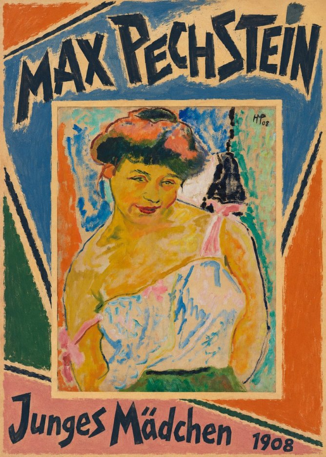 Max Pechstein Junges Mädchen No5 - Póster