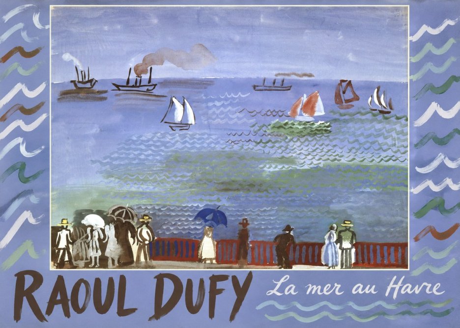 Raoul Dufy La Mer Au Havre No2 - Póster
