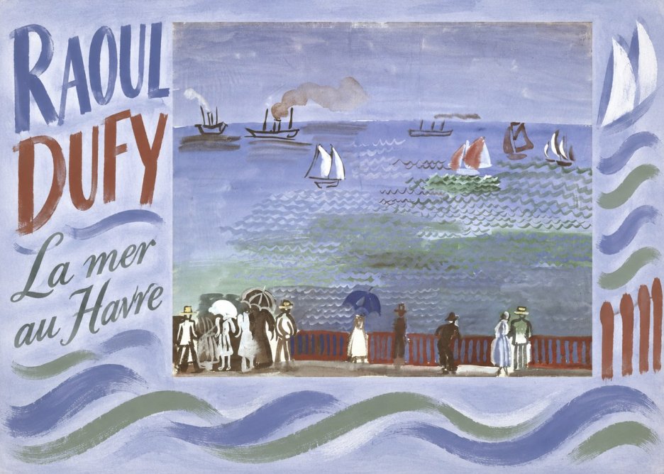 Raoul Dufy La Mer Au Havre No6 - Póster