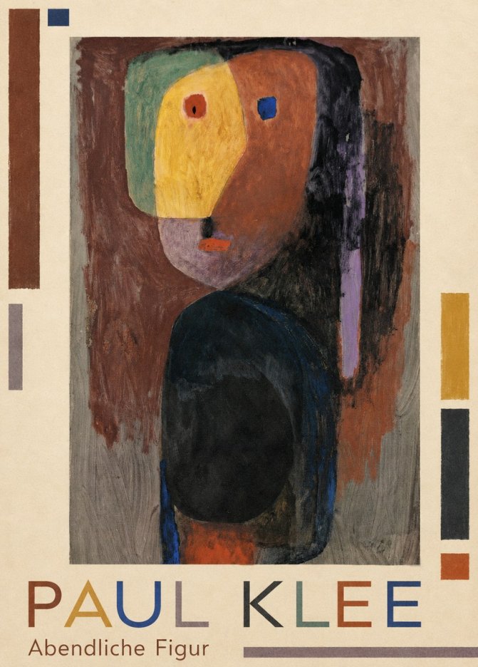 Paul Klee Abendliche Figur No1 - Póster