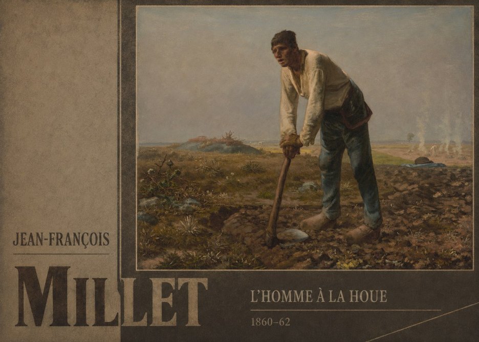 Jean-François Millet L'homme À La Houe No3 - Póster