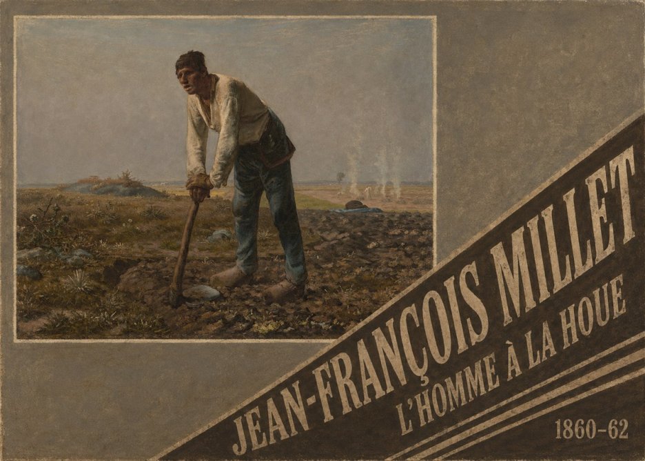 Jean-François Millet L'homme À La Houe No5 - Póster