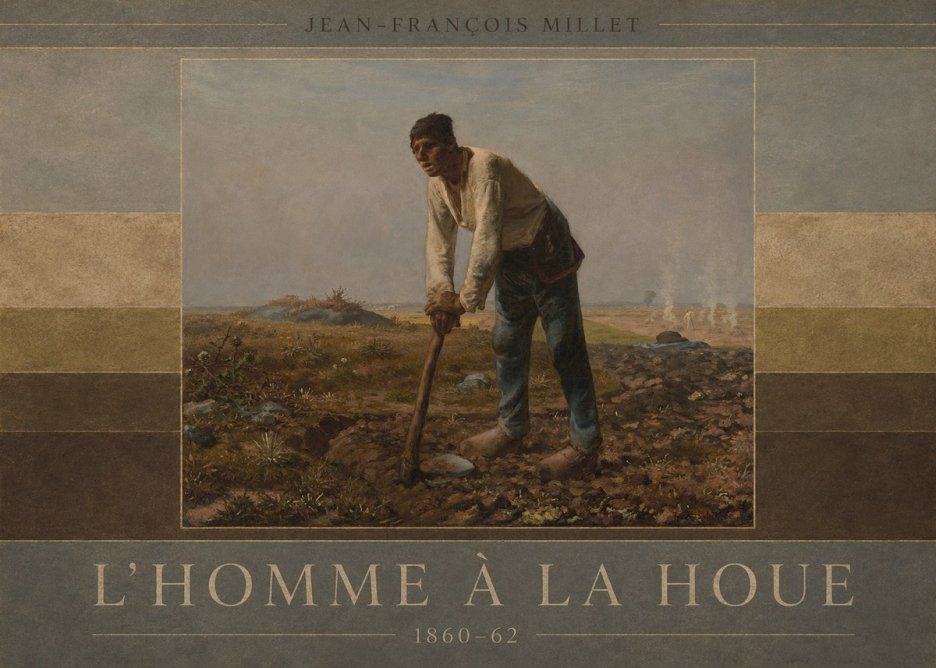 Jean-François Millet L'homme À La Houe No6 - Póster