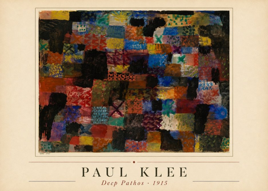 Paul Klee Deep Pathos No1 - Póster