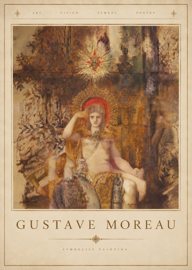 Gustave Moreau Jupiter and Semele III No4 - Póster