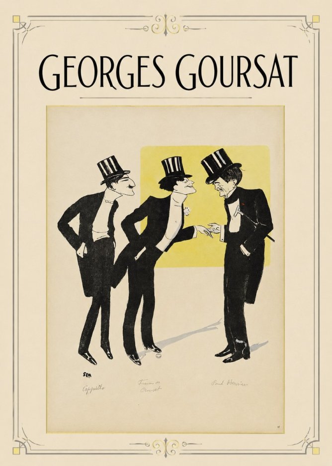 Georges Goursat Capiello, Fraxin De Crouset, Poul Hervieu No1 - Póster