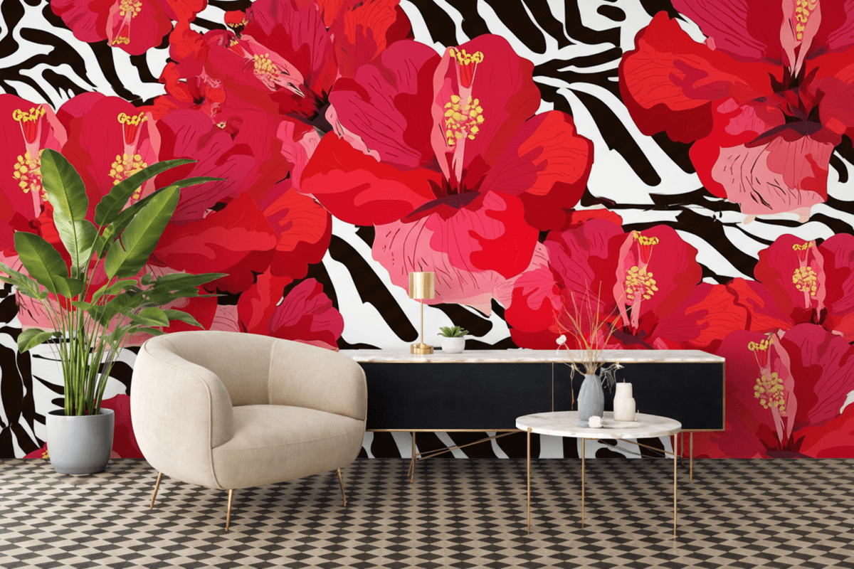Crimson Zebra Blossom