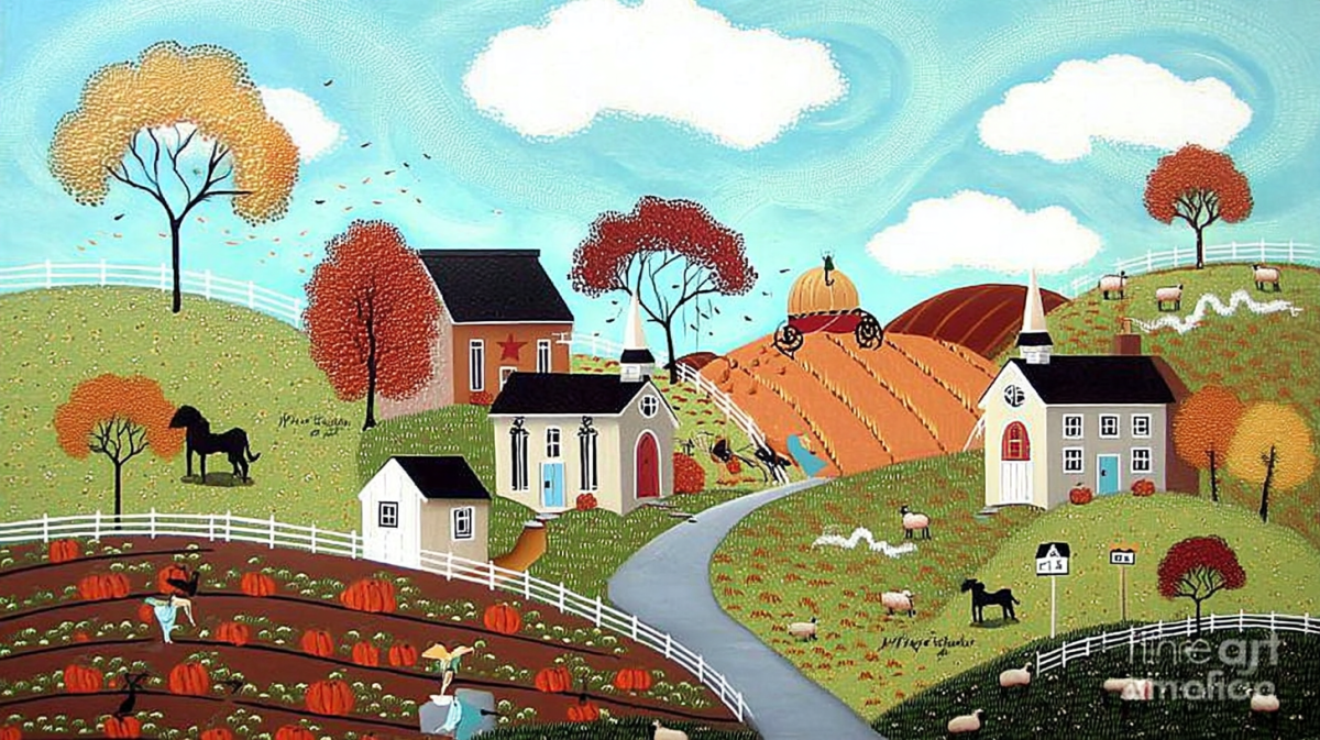 Autumnal Pastoral Scene