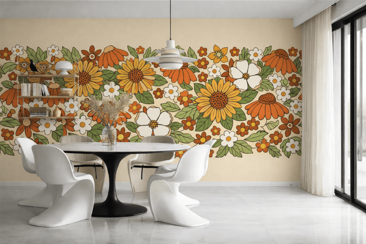 Sunlit Blossom Field