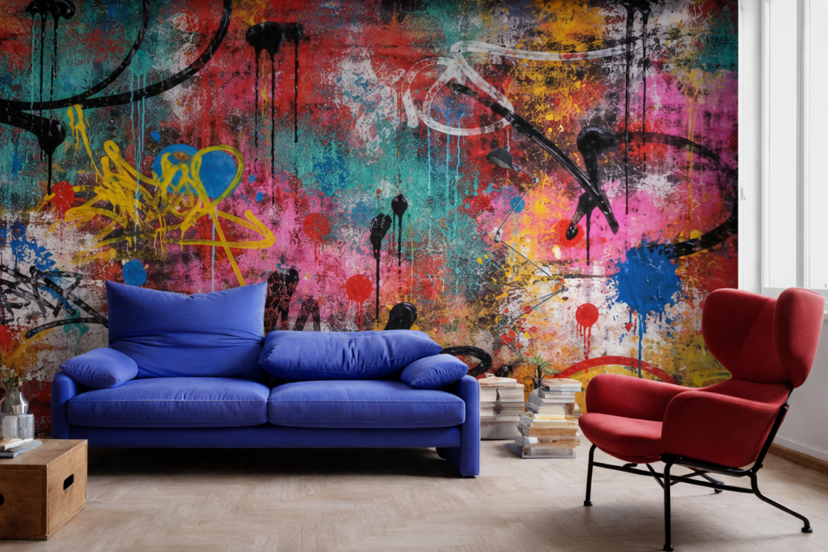 Urban Graffiti Mural