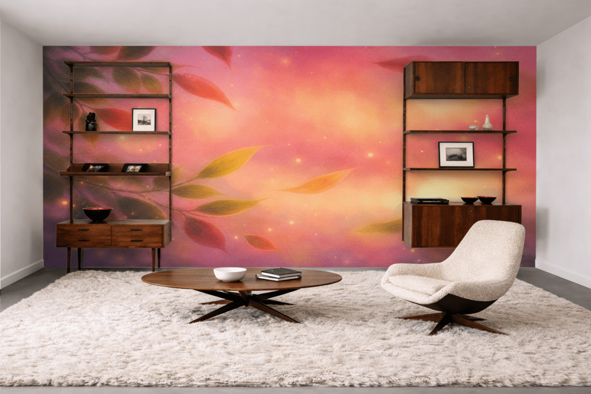 Cascading Ember Leaves