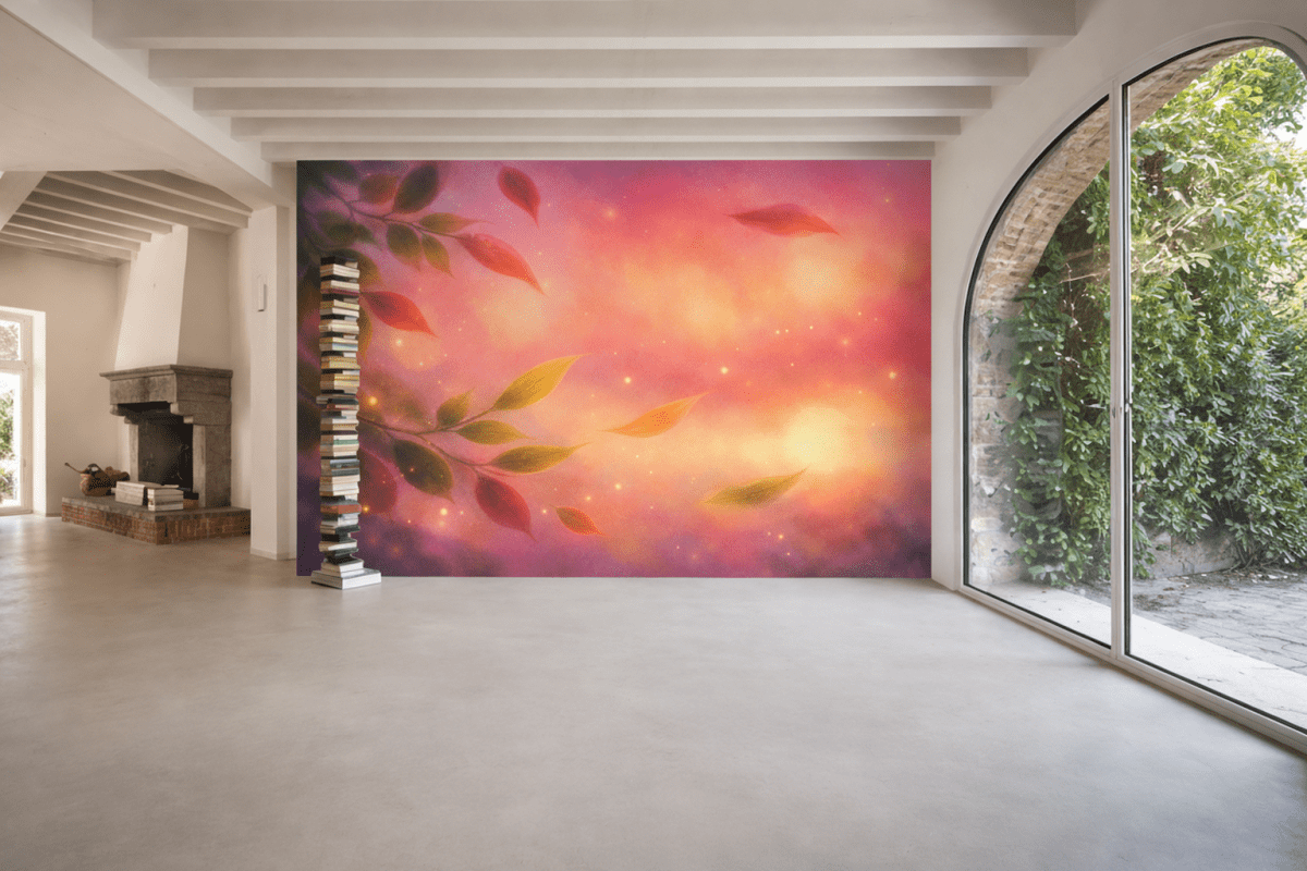 Cascading Ember Leaves