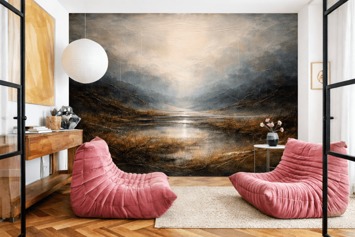 Misty Marshland View